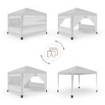 Carpa Plegable 3x3m Blanca UPF50+ para 10 Personas con 4 Paredes y Bolsa | Decathlon