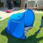 Carpa Quechua Playa/Camping Azul de segunda mano por 30 EUR en Sanlúcar de Barrameda en WALLAPOP
