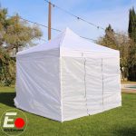 Carpa Plegable Básica 3x3 Con laterales Blanca