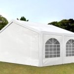 Carpa 5X5 BASICA PE 450 Blanca con ventanas
