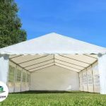 Carpa 5X5 ECO PVC 700 Blanca con ventanas