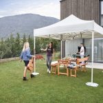 Carpa plegable 5x5 m impermeable e ignífuga