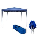 Amiaire Carpa Plegable 3x3 m Impermeable – Cenador Gazebo Pop Up para Jardín, Terraza, Playa, Camping y Eventos | Estructura de Acero, Montaje Rápido, 8 Piquetas, 4 Cortavientos y Bolsa: Amazon.es: Jardín