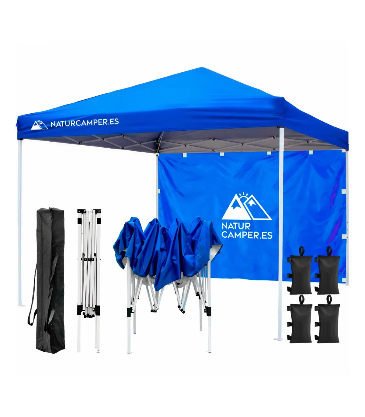 carpas-portatiles-714feq.webp Carpa Plegable 3x3m Naturcamper BEACH. Envío 24h. - Imagen 1