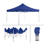 Carpa plegable portátil de aluminio color plata profesional
