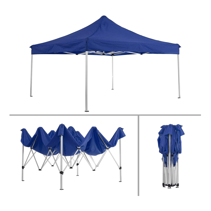 carpas-portatiles-909vcr.png Carpa plegable portátil de aluminio color plata profesional - Imagen 1