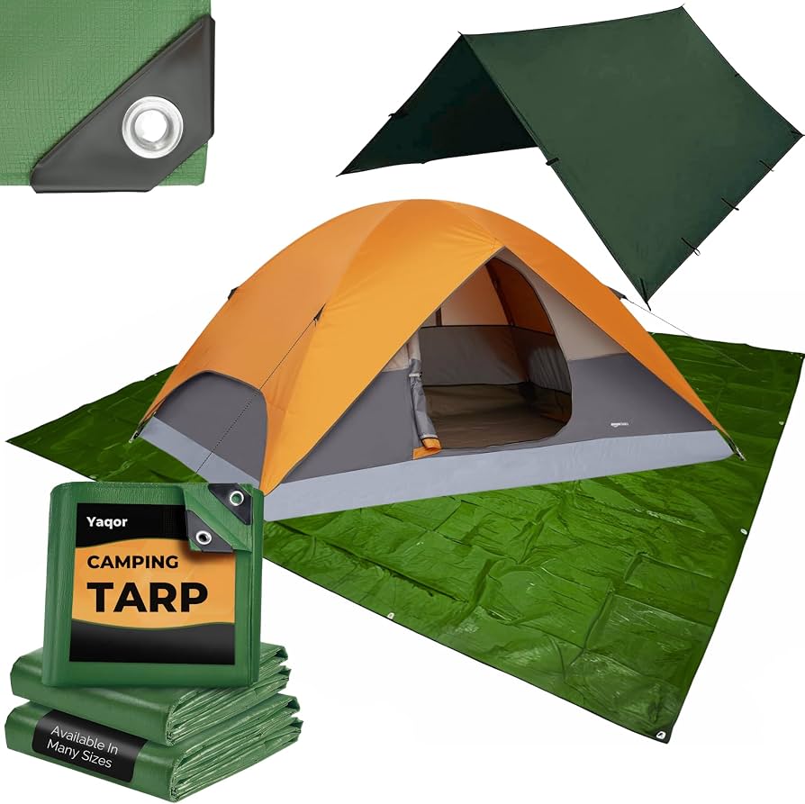 lona-camping-441inb-1.jpg Lona Suelo Camping. Lonas Impermeables Exterior O Toldo Impermeable Exterior. Protección Resistente con Toldos, Plásticos Cubretodo Y Telas Impermeables (3x5.5m) : Amazon.es: Deportes y aire libre - Imagen 1