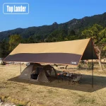 Top Lander, lona impermeable grande para acampar, Oxford 4X6, dosel para exteriores, tienda de refugio solar, toldo turístico, sombra para múltiples ...
