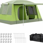 Outsunny Tienda de Campaña Familiar 4 8 Personas Carpa Grande Acampada Tipo Refugio para Playa Picnic Portátil y Impermeable con Bolsa de Transporte Mosquitera Protección Solar UV 410x310x225cm : Amazon.es: Deportes y aire