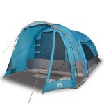 Tienda De Campaña Familiar 6 Personas Impermeable Azul Vidaxl