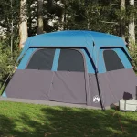 Tienda de campaña familiar para 6 personas impermeable azul ES210721