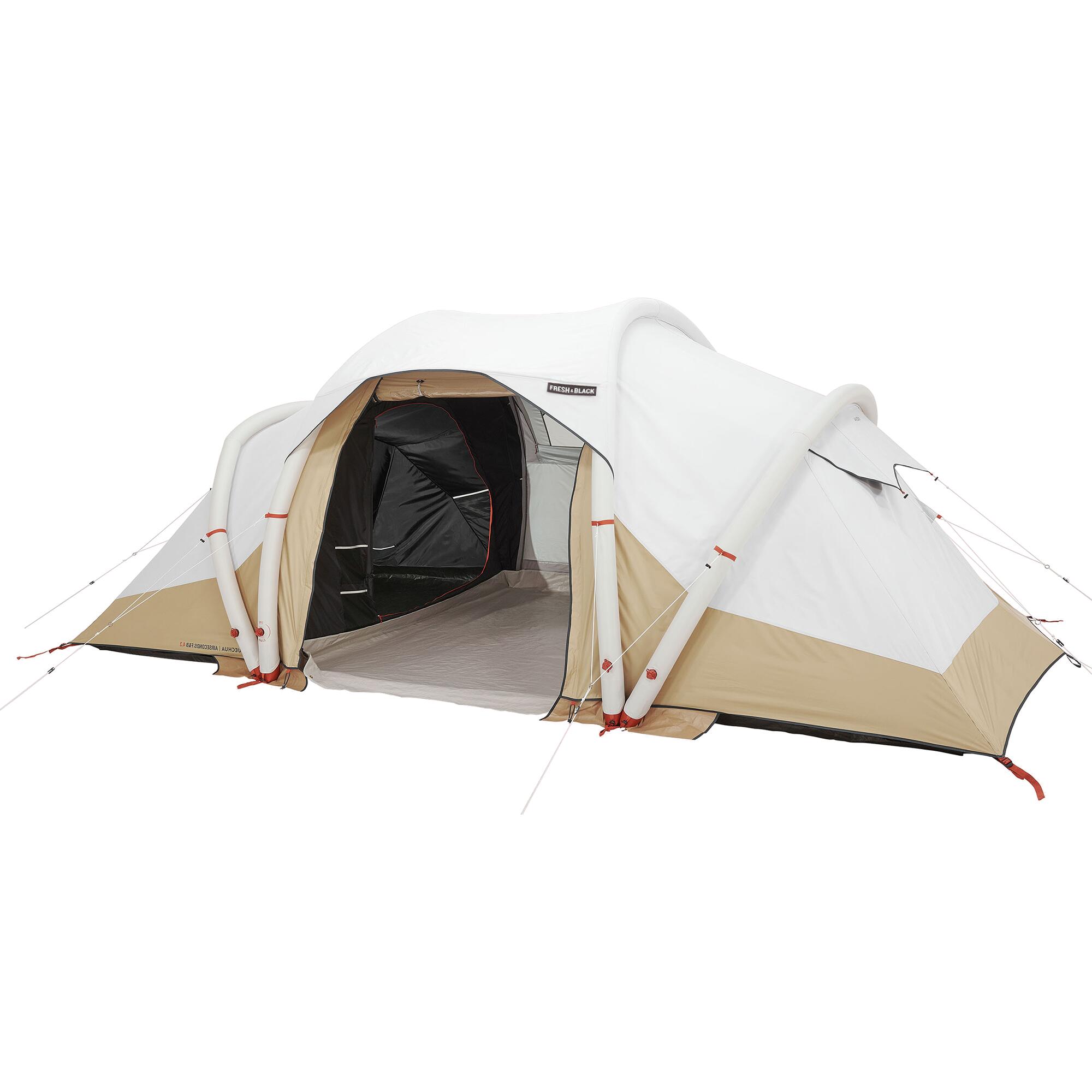 tienda-campana-decathlon-4-personas-108cqx.jpg Tienda de campaña familiar 4 personas hinchable Quechua Airseconds 4.2 F&B - Imagen 1
