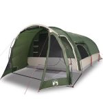 Tienda De Campaña Familiar Túnel 8 Personas Impermeable Verde Vidaxl