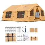 Tienda de Campaña Hinchable Glamping SucceBuy para 8 a 12 Personas con Bomba