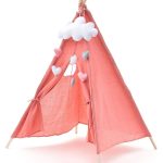 TIENDA CAMPAÑA INFANTIL TELA ROSA TIPI MONTESORI