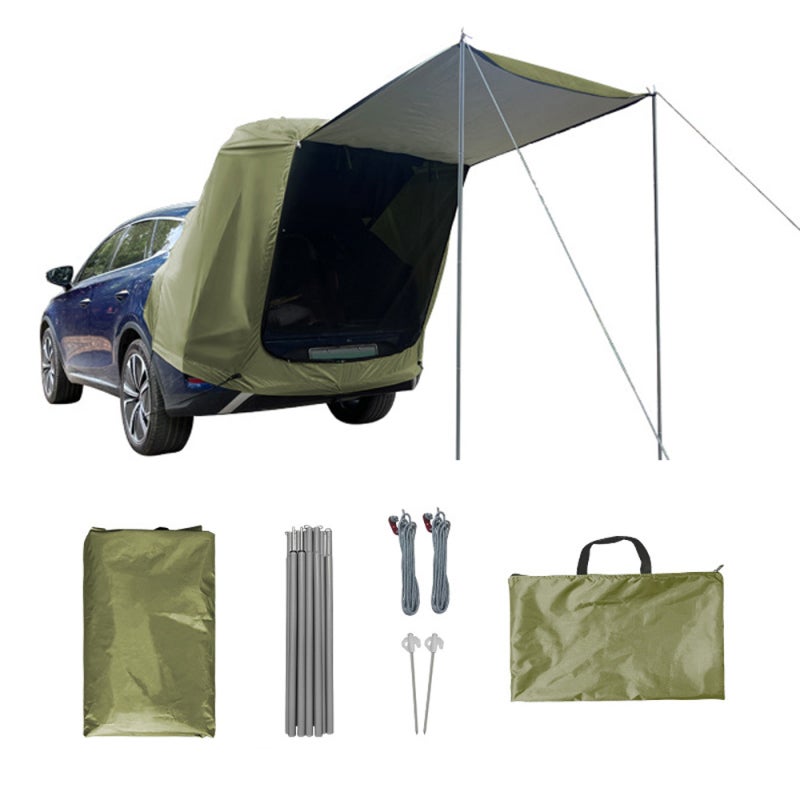 tienda-campana-para-coche-582lty.jpg Toldo/tienda de campaña para maletero de coche, resistente al sol y a la lluvia, ideal para acampar o hacer picnics. - Imagen 1
