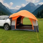 Tienda de campaña trasera para coche 1 2 personas Tienda con toldo Vanit Carpa tipo cúpula para coche independiente ME64 naranja
