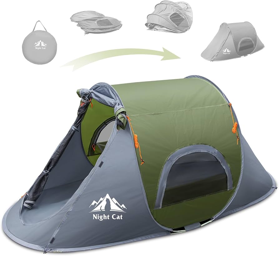 tienda-de-campana-1-persona-085ncw.jpg Night Cat Tienda Pop Up 1 Persona : Impermeable Automática Camping | Apertura Rápida En 3 Segundos Plegado Fácil Y Compacto Ventilación Ideal Camping Senderismo : Amazon.es: Deportes y aire libre - Imagen 1