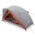 Tienda De Campaña Para 1 Persona Impermeable Gris Y Naranja