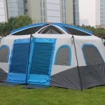 Tienda de campaña familiar grande, para 6 – 10 personas, 2 habitaciones, amplia tienda de campaña para 6 personas con sala de estar y dormitorio, ideal para acampar al aire libre :