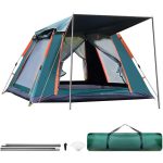 Tienda de Campaña 3 o 4 Personas Automática Resistente al Agua con Bolsa de Transporte (4 Personas Verde) radarshop.es