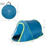 Aktive Tienda de campaña pop up para 2 personas c/doble techo y mosquiteras