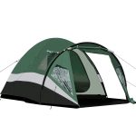 Portal Tienda de campaña para 4 personas, 180 cm, altura de pie, alta, camping, XXL, puerta lateral, ventana, 3 4 temporadas, 3000 mm, resistente al agua, exteriores : Amazon.es: Deportes y aire libre