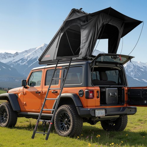 tienda-de-campana-coche-771lfe.jpg VEVOR Tienda de Techo Rígida para 2 3 Personas, Tienda de Campaña para Techo de Coche con Luz LED, Colchón Grueso y Una Ventana, Impermeable y ... - Imagen 1
