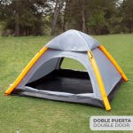 Tienda de campaña estructura hinchable gris 210x210x135 cm