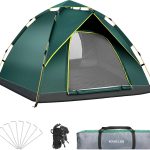 KOMCLUB Tienda de campaña automática | Doble protección impermeable y anti UV, apta para playa, montaña y excursiones de un día : Amazon.es: Deportes y aire libre