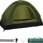 Tienda de Campaña Tipo iglu Impermeable Acampar, Camping, Carpa Verde con Bolsa de Transporte (2 Personas) : Amazon.es: Deportes y aire libre