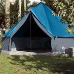 Tienda de campaña familiar tipi 10 personas impermeable azul ES566284