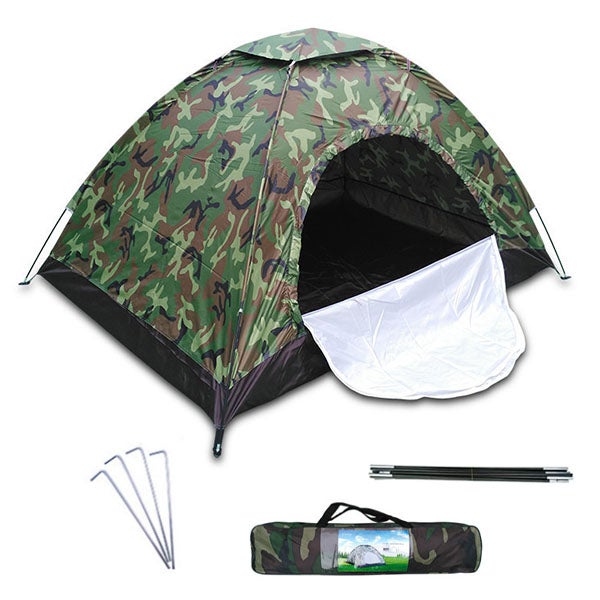 tienda-de-campana-individual-100ibl.jpg Tienda de campaña individual de camuflaje, tienda de campaña plegable para exteriores, impermeable, 200 x 120 x 100 cm, protección UV - Imagen 1