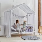 Tienda de campaña Montessori para cama de niños pequeños / Dosel de cama para casa infantil para niñas y niños / Decoración de casa de juegos para guardería / Tienda de campaña
