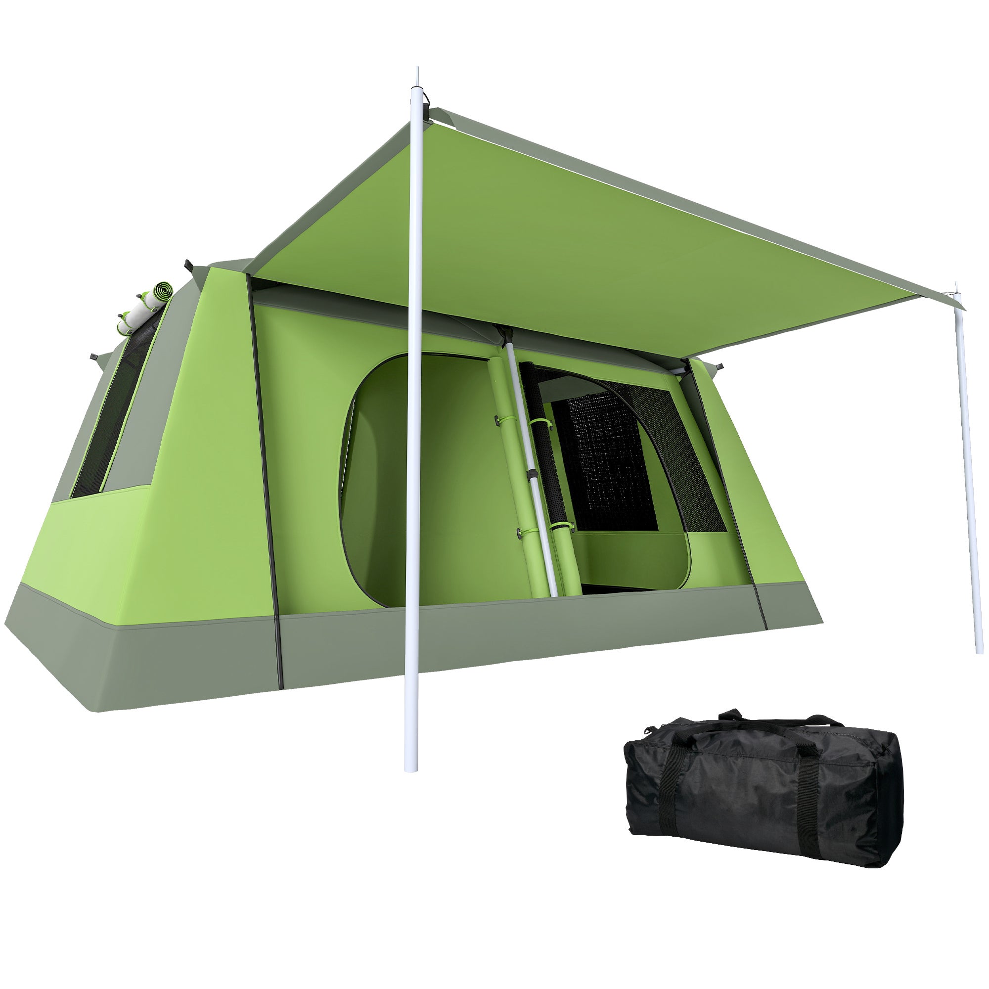 tienda-de-campana-para-4-personas-259nad.jpg Tienda de campaña ligera, resistente e impermeable para 4 personas con toldo, ventana, ganchos y bolsillo lateral. | Leroy Merlin - Imagen 1