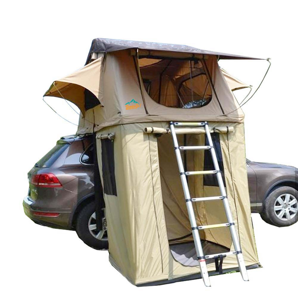 tienda-de-campana-para-coche-801yux.jpg Domin Go! Camper DMG 135 + Avance marrón Tienda de techo para coche - Imagen 1