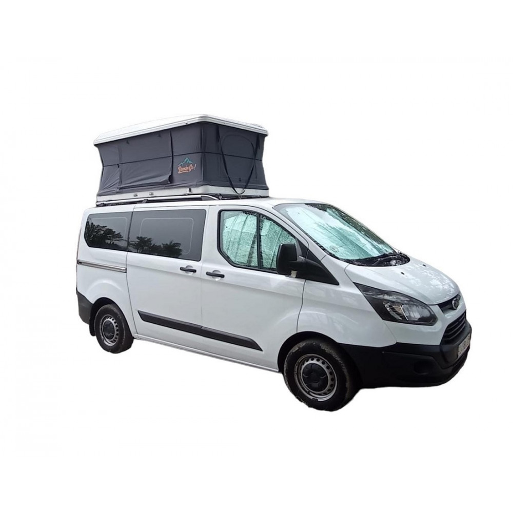 tienda-techo-furgoneta-114nkc-1.jpg Domin Go! Camper DOMEGA Blanca Tienda de techo rígida para coche – Camping Sport - Imagen 1