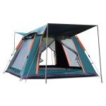 Ergocar Tienda de Campaña 3 4 Personas Tienda de Camping Ligero Impermeable Anti Viento Exteriores Tienda de Campaña para Senderismo Festival Camping Mochila (Verde, Vinilo) : Amazon.es: Deportes y aire libre