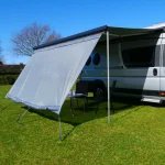 your GEAR Camping Bus Sun + Rain Blocker 2,4 x 2 m pared frontal para toldo Bulli protección contra sol viento y