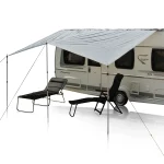 your GEAR Lona toldo tarp para caravanas 4,5 x 2,4 m techo solar para remolque incl. postes