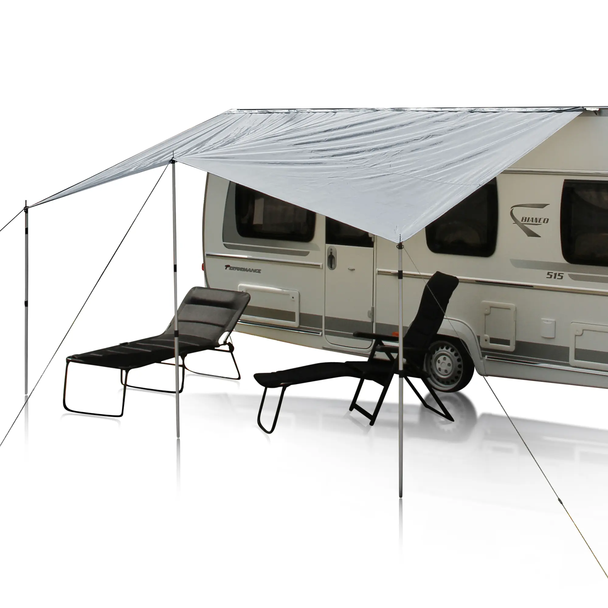 toldo-para-caravana-193jxu.webp your GEAR Lona toldo tarp para caravanas 4,5 x 2,4 m techo solar para remolque incl. postes - Imagen 1