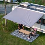 Dulepax Toldo para Caravana con Ribete, Avance Caravana para Camping 3000 mm Resistente al Agua y a Los Rayos UV, Adecuado para SUVs, Furgonetas y Caravanas, 4 x 2,45 m : Amazon.es: Coche y moto