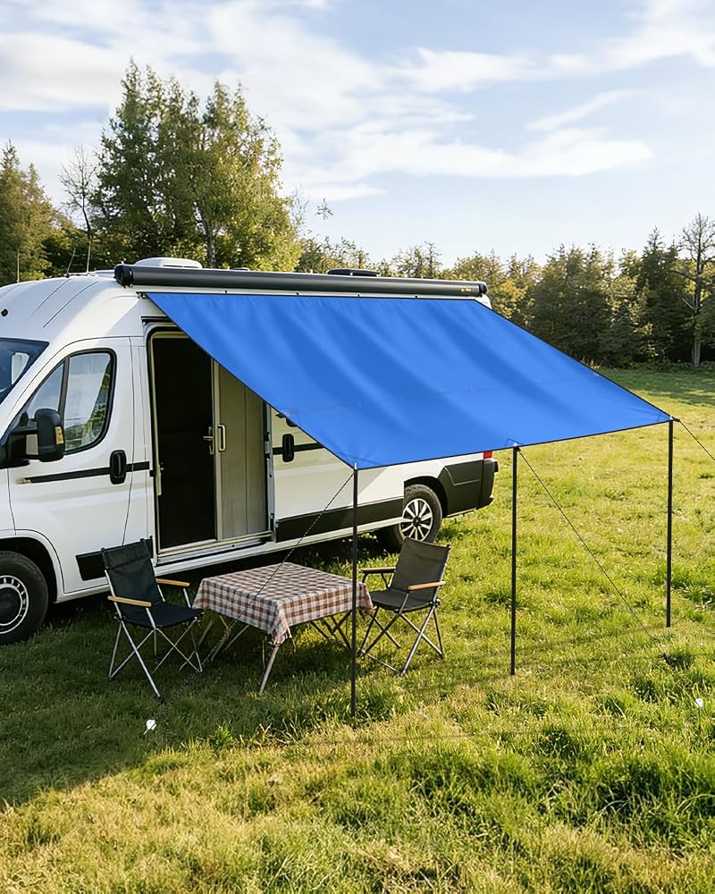 toldos-camping-898dtu-1.jpg SUPAREE Toldo Caravana Impermeable Toldos para Caravana Exterior Toldo Furgoneta Camper con 3 Ribete Protección UV 210D Oxford Impermeable Exterior para RV Van Camping 3 x 2,4m : Amazon.es: Coche y moto - Imagen 1