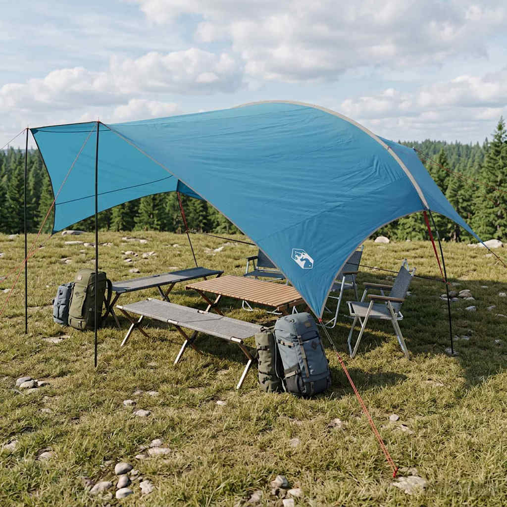 toldos-camping-924klq-1.jpg Toldo de camping resistente al agua azul para jardín, 695 × 580 × 200 cm | Leroy Merlin - Imagen 1