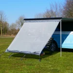 your GEAR Camping Bus Sun + Rain Blocker 2,4 x 2 m Pared frontal para toldo de Bulli con cubierta