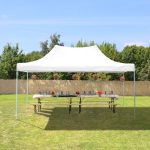 TOOLPORT 3x4,5 m Carpa plegable, ECONOMY acero 30mm, blanco | eBay